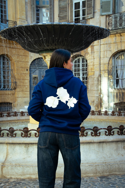 Veste zippée Bleu Marine – Coton Clair