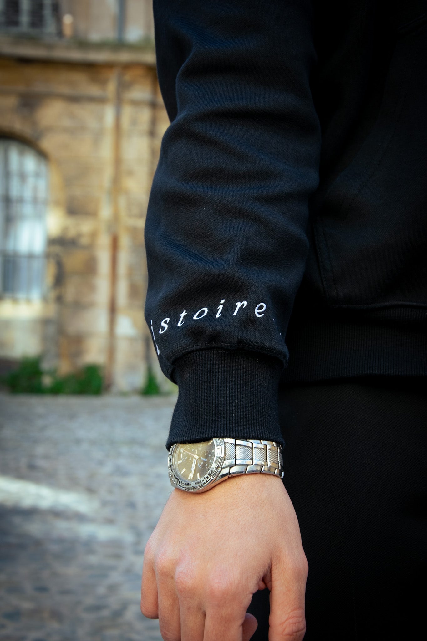Veste zippée Noire – Coton Clair