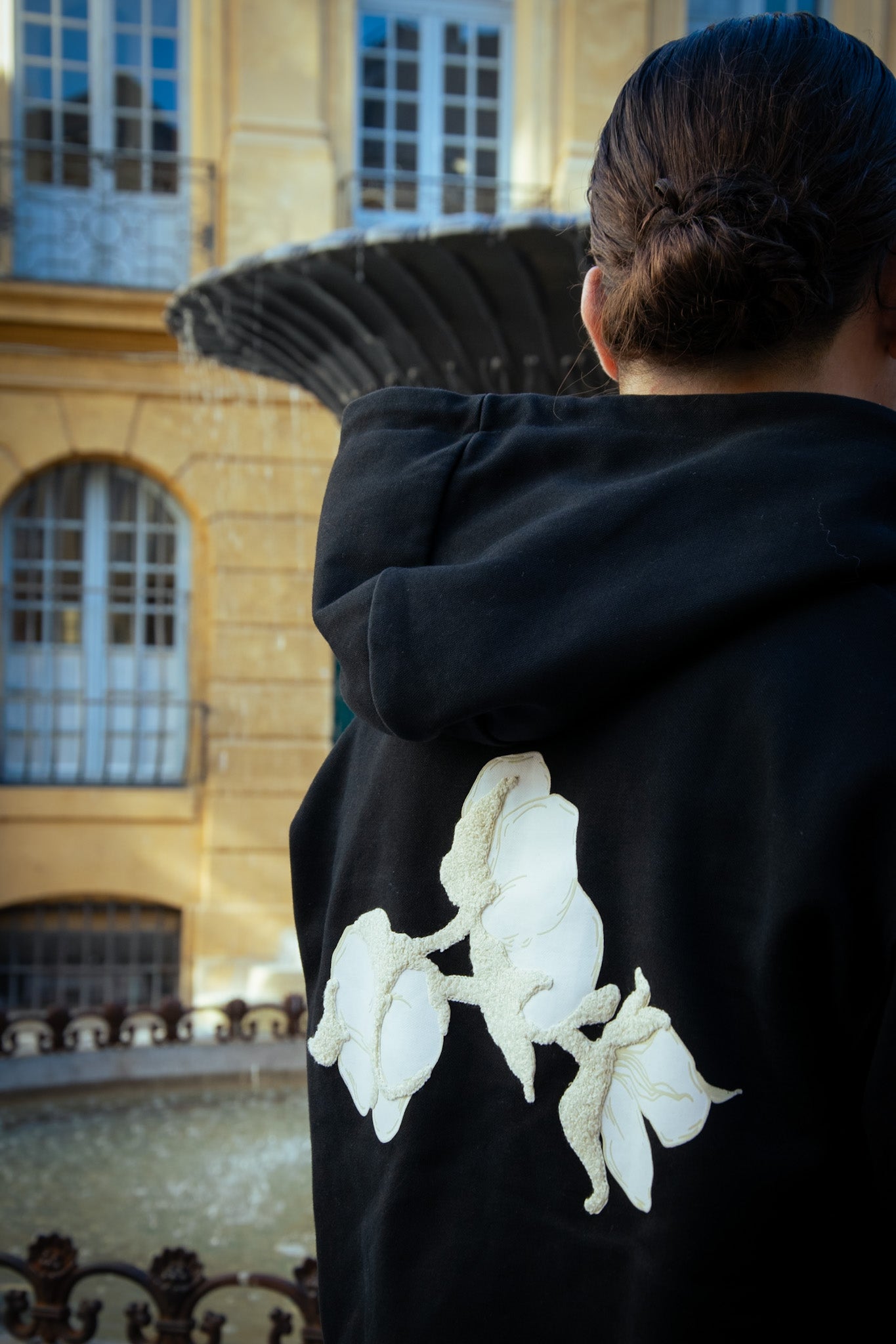 Veste zippée Noire – Coton Clair