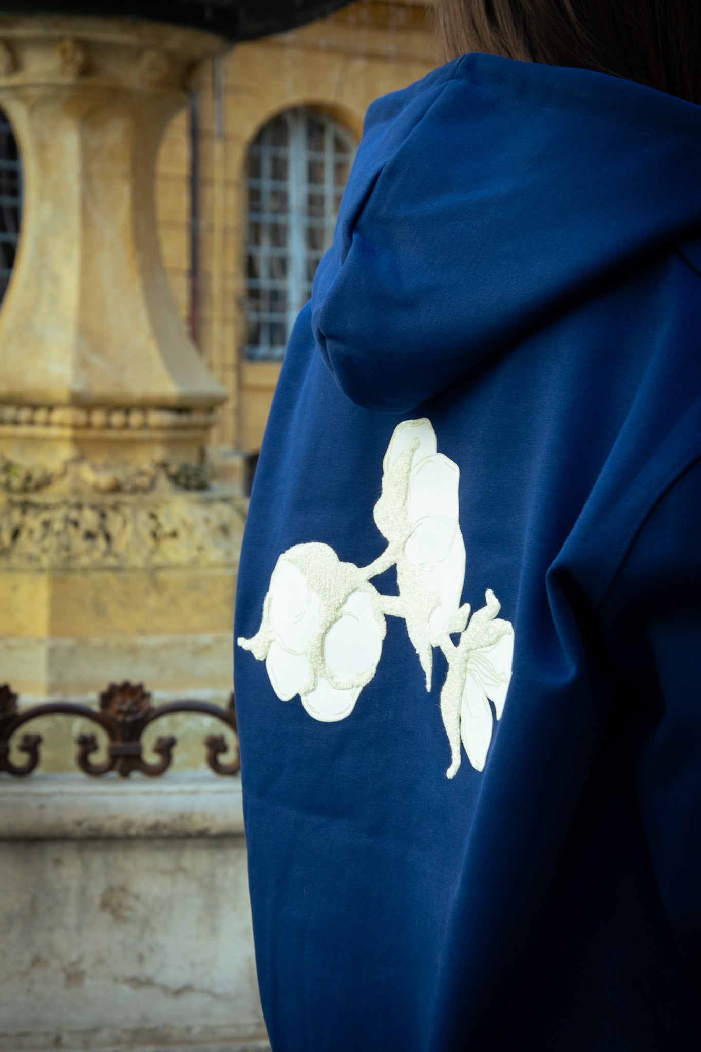 Veste zippée Bleu Marine – Coton Clair